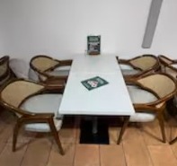 Long dining table for groups